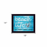 Beach Life 2 Black Framed Print Wall Art - Homeroots - Flyclothing LLC