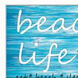 Beach Life 2 White Picture Frame Print Wall Art - Homeroots - Flyclothing LLC