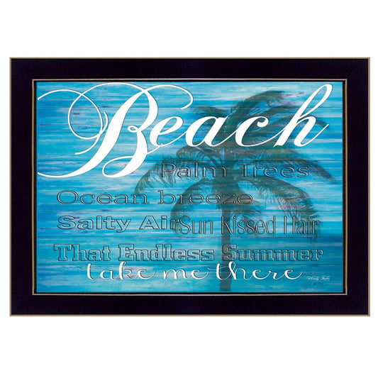 Take Me There 1 Black Framed Print Wall Art - Homeroots - Flyclothing LLC