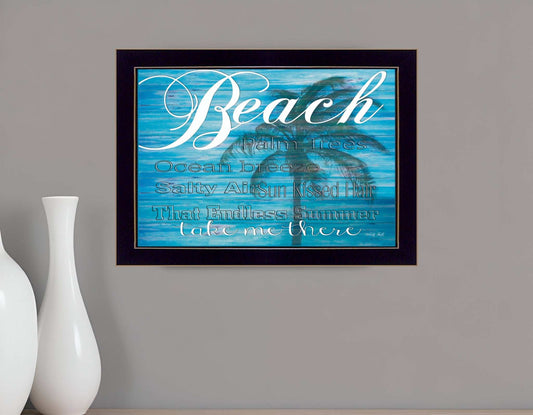 Take Me There 1 Black Framed Print Wall Art - Homeroots - Flyclothing LLC