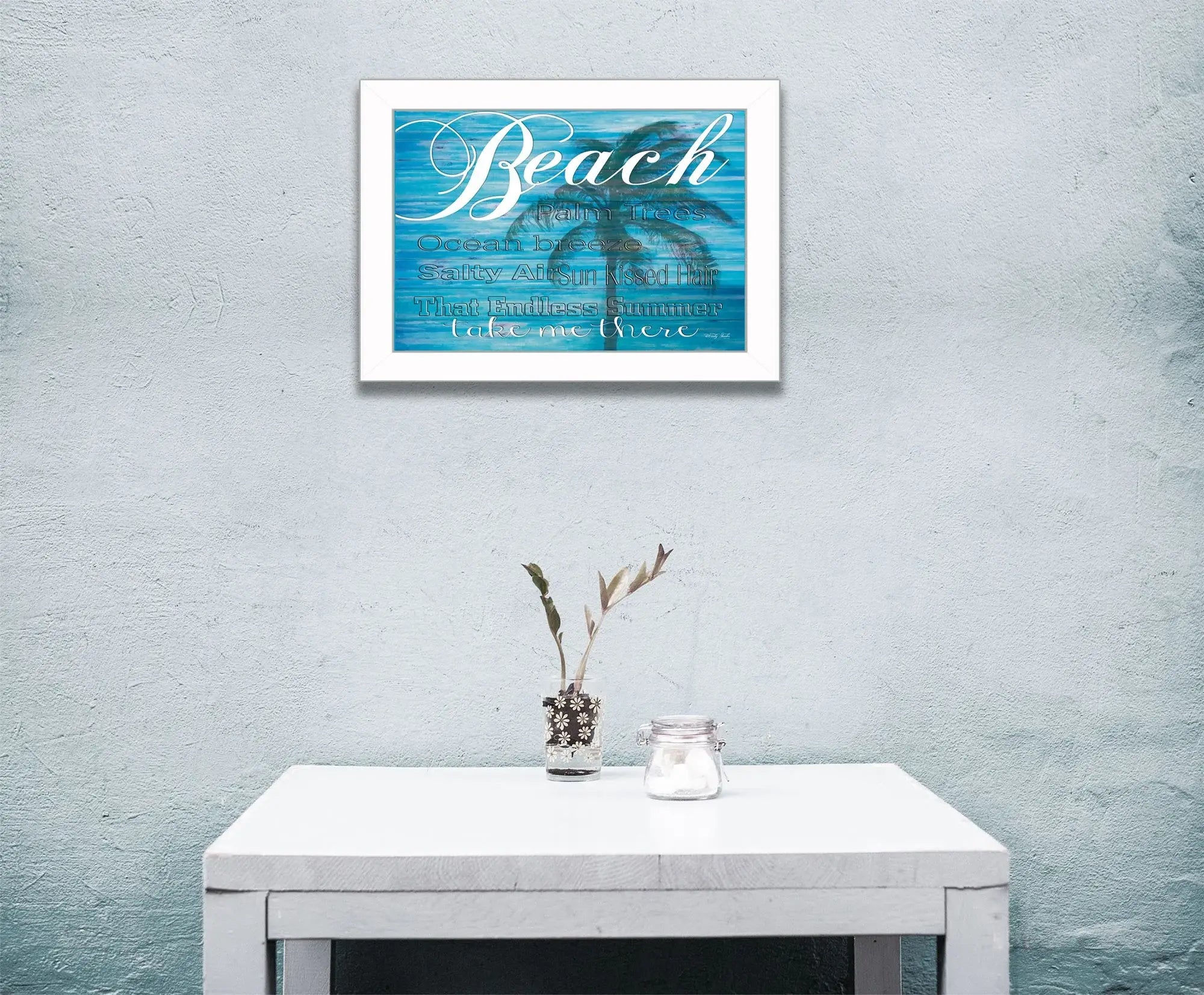 Take Me There 2 White Framed Print Wall Art - Homeroots - Flyclothing LLC