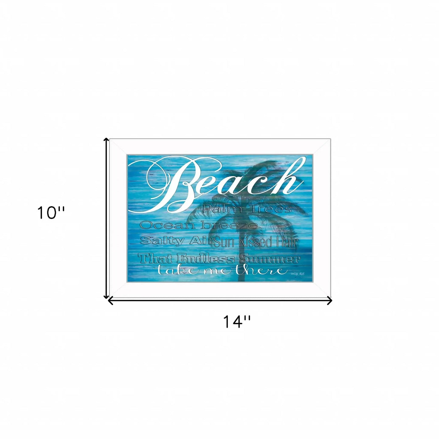 Take Me There 2 White Framed Print Wall Art - Homeroots - Flyclothing LLC