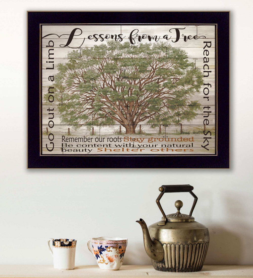 Lessons from a Tree Black Framed Print Wall Art - Homeroots - Flyclothing LLC