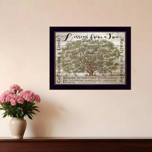 Lessons from a Tree Black Framed Print Wall Art - Homeroots - Flyclothing LLC