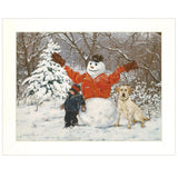 Buddies 1 White Framed Print Wall Art - Homeroots - Flyclothing LLC