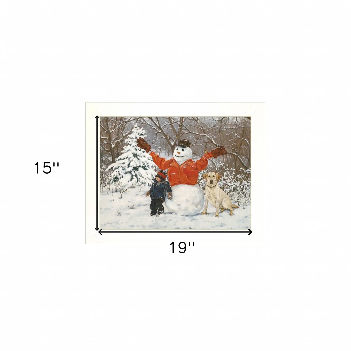 Buddies 1 White Framed Print Wall Art - Homeroots - Flyclothing LLC