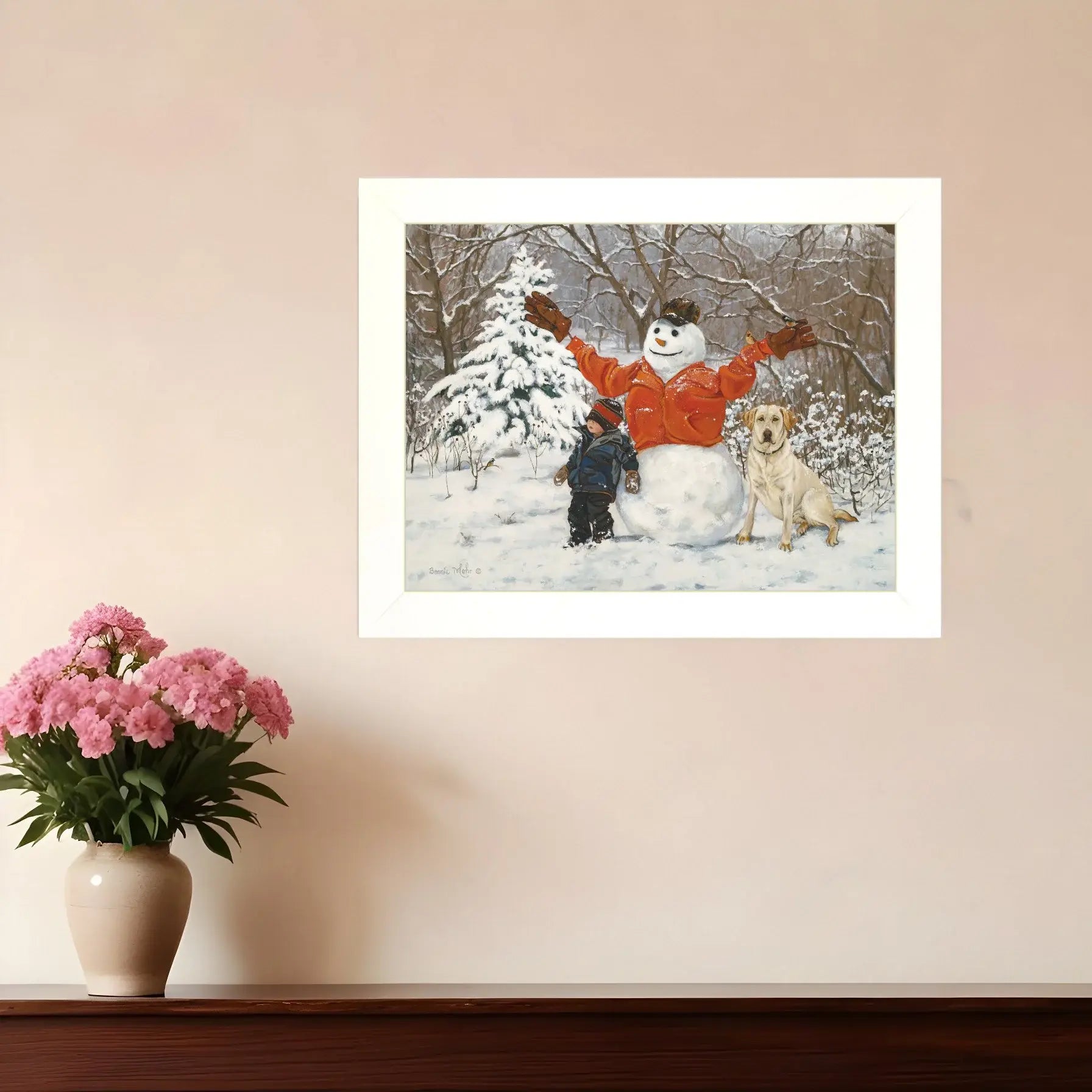 Buddies 1 White Framed Print Wall Art - Homeroots - Flyclothing LLC