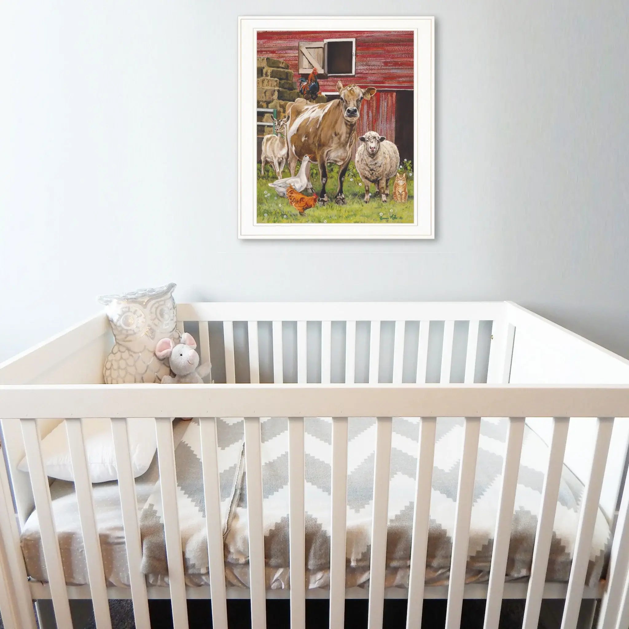 Barnyardigans White Framed Print Wall Art - Homeroots - Flyclothing LLC