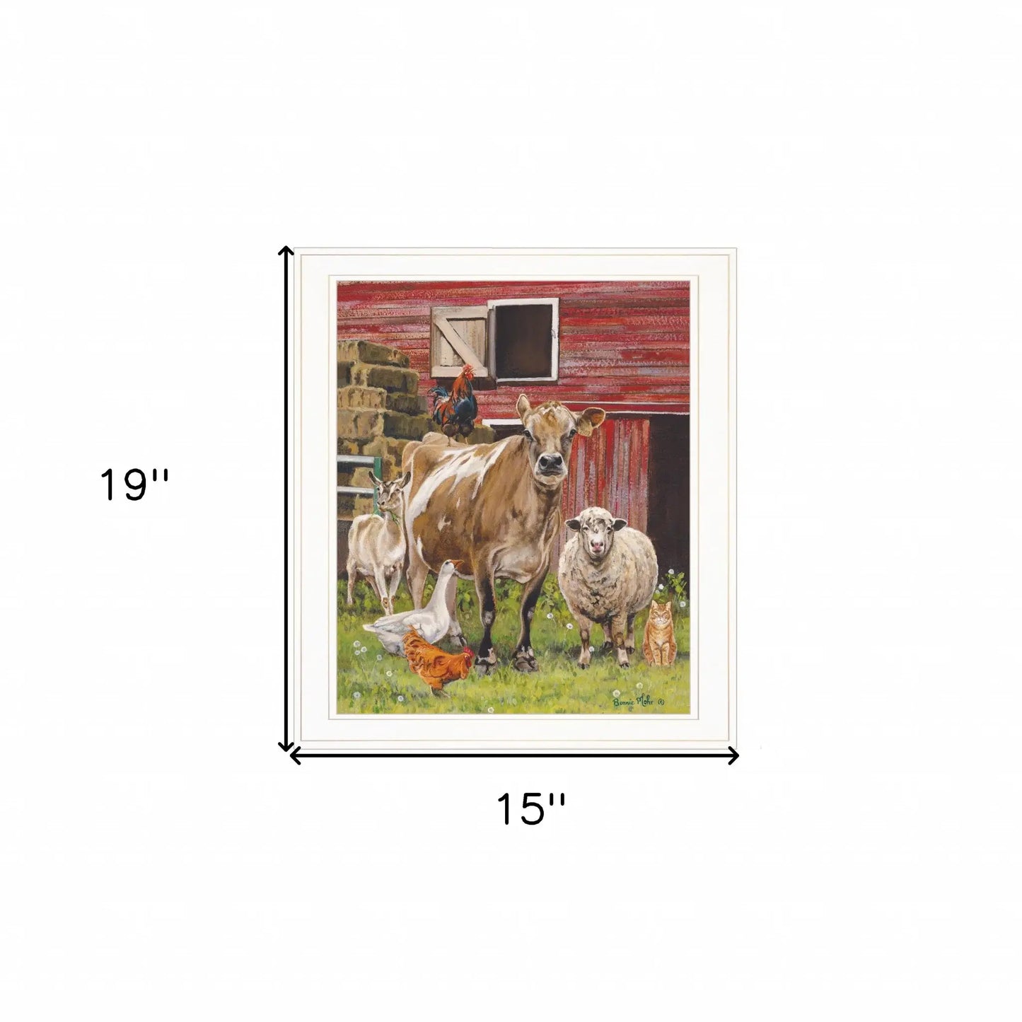 Barnyardigans White Framed Print Wall Art - Homeroots - Flyclothing LLC