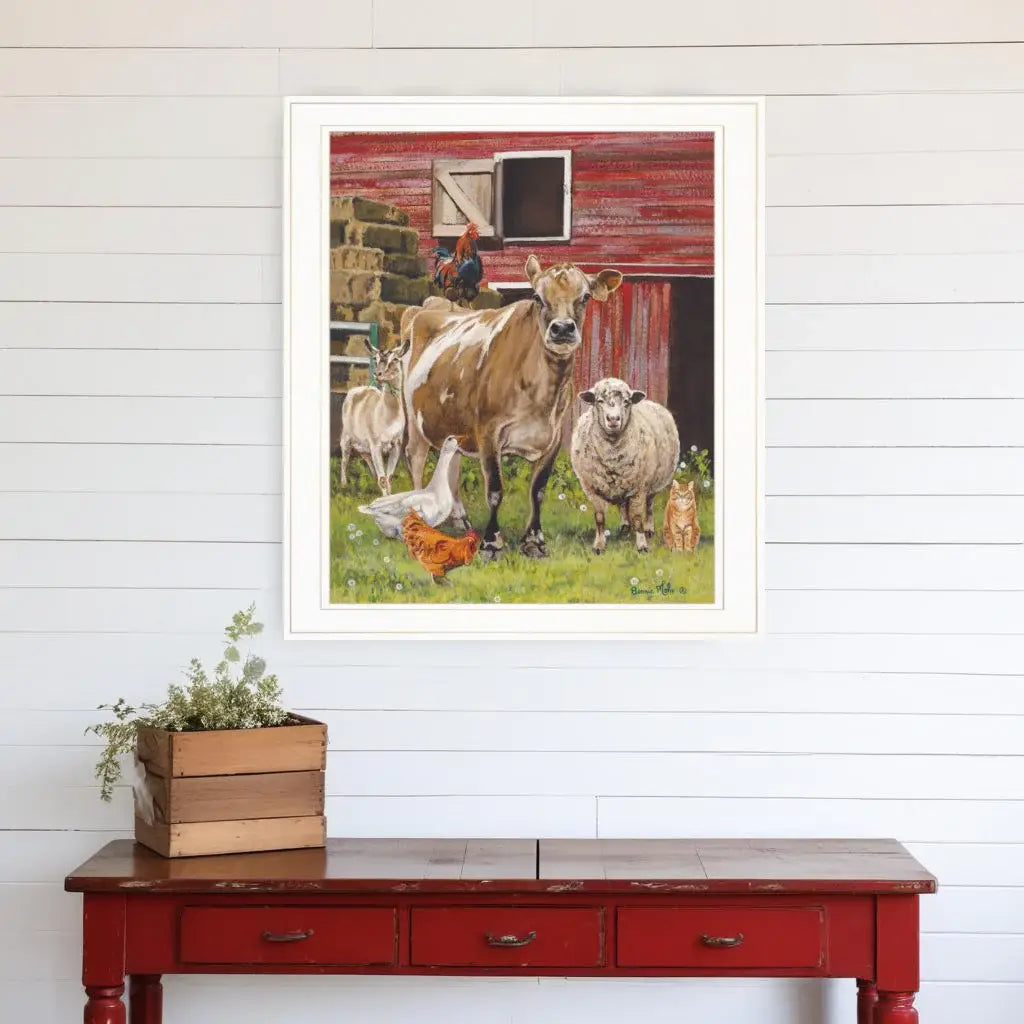 Barnyardigans White Framed Print Wall Art - Homeroots - Flyclothing LLC