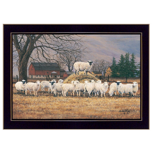 Wool Gathering 1 Black Framed Print Wall Art - Homeroots - Flyclothing LLC