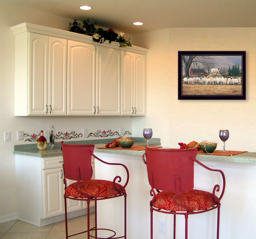 Wool Gathering 1 Black Framed Print Wall Art - Homeroots - Flyclothing LLC