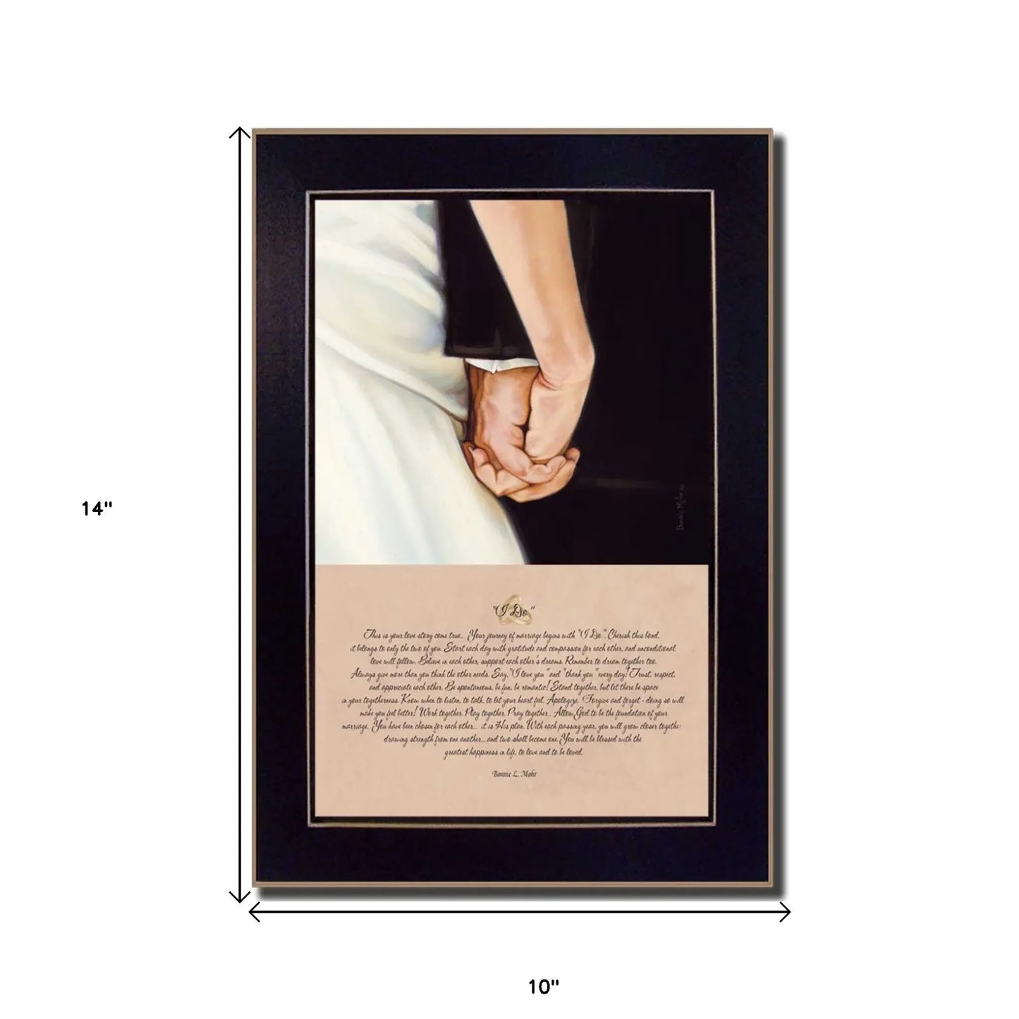 I Do Black Framed Print Wall Art - Homeroots - Flyclothing LLC