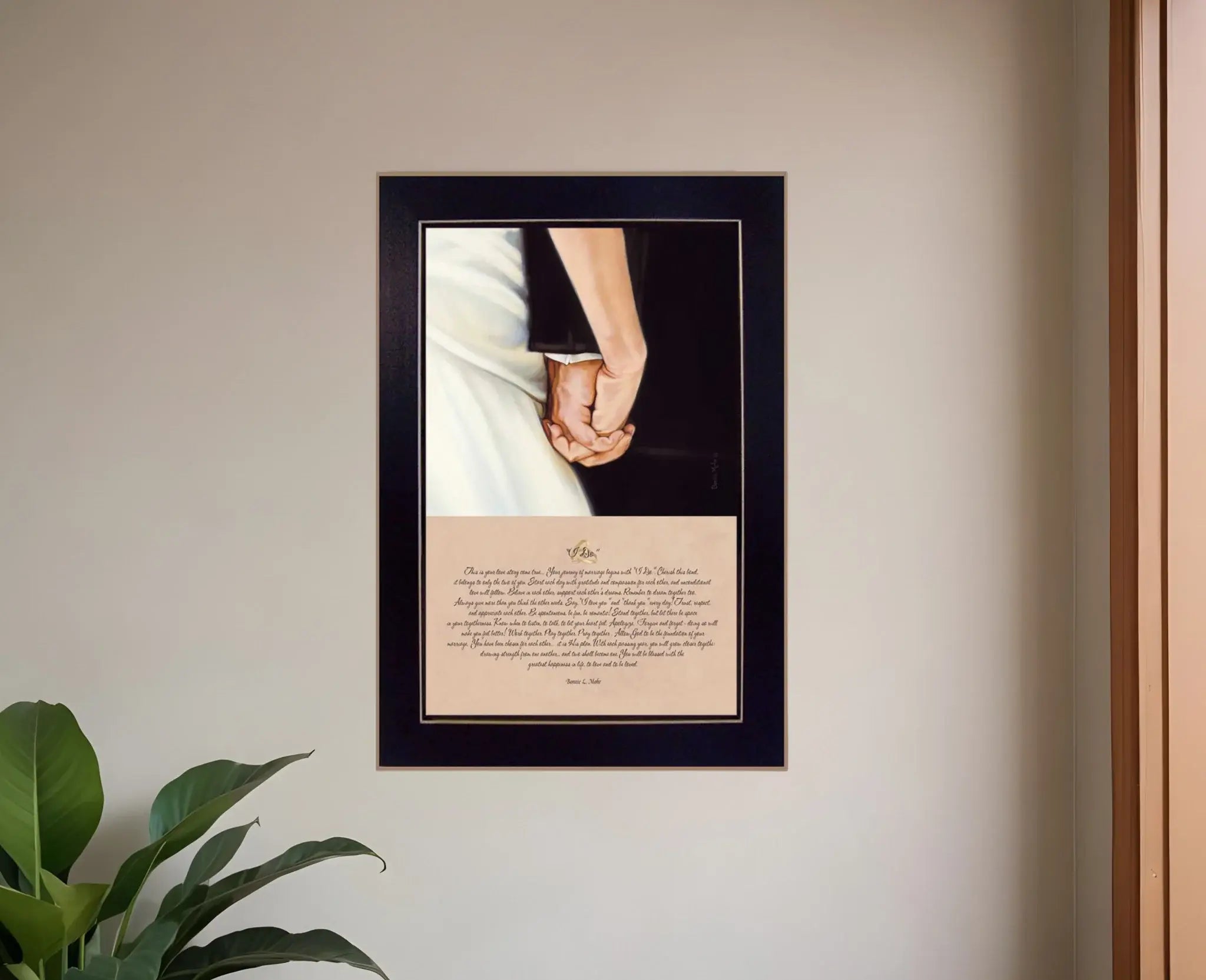 I Do Black Framed Print Wall Art - Homeroots - Flyclothing LLC