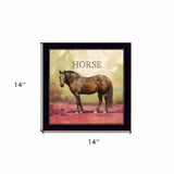 Henry the Horse Black Framed Print Wall Art - Homeroots - Flyclothing LLC