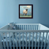 Sherlock the Sheep Black Framed Print Wall Art - Homeroots - Flyclothing LLC