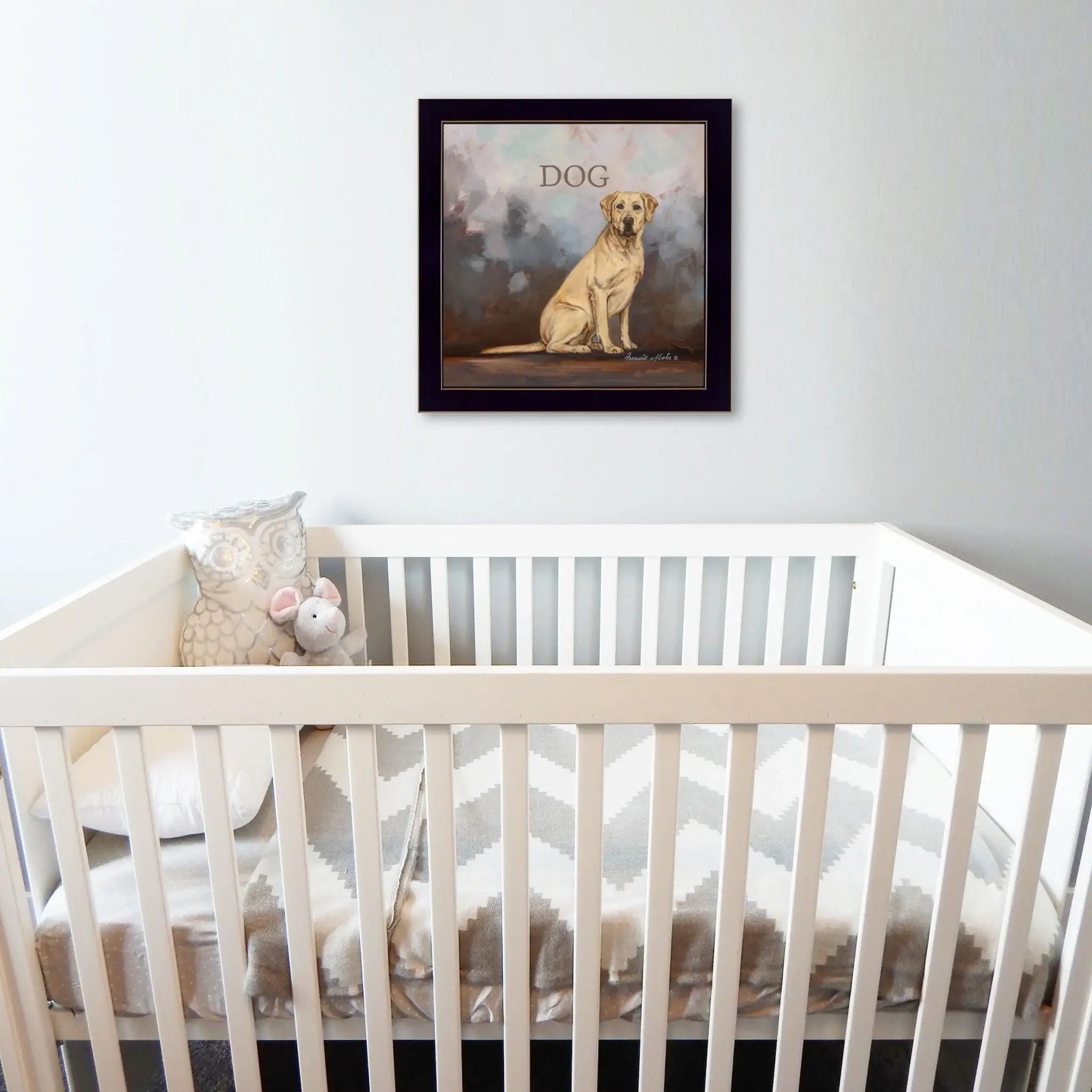 Dakota the Dog Black Framed Print Wall Art - Homeroots - Flyclothing LLC