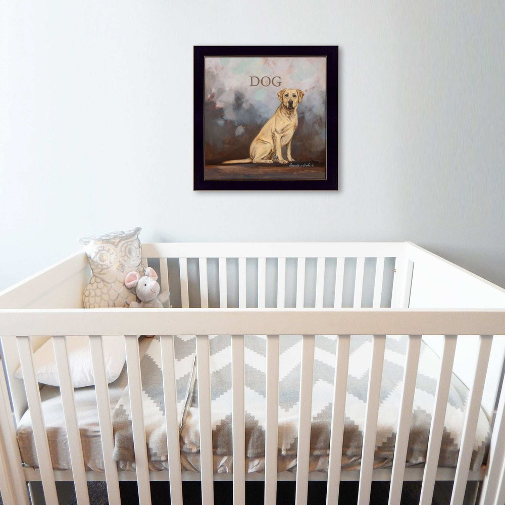 Dakota the Dog Black Framed Print Wall Art - Homeroots - Flyclothing LLC