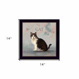 Clive the Cat Black Framed Print Wall Art - Homeroots - Flyclothing LLC