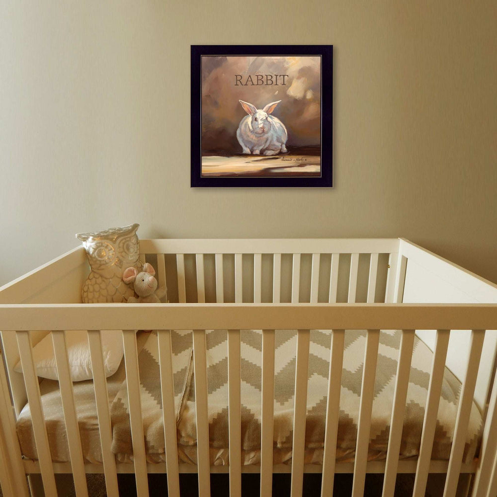 Ruby the Rabbit Black Framed Print Wall Art - Homeroots - Flyclothing LLC