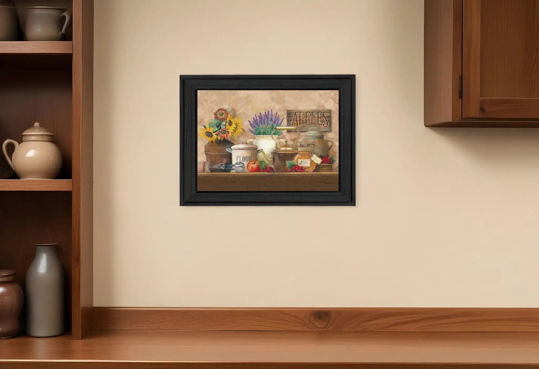 Antique Kitchen Black Framed Print Kitchen Wall Art - Homeroots - Flyclothing LLC