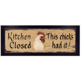 Kitchen Closed Black Framed Print Kitchen Wall Art - Homeroots - Flyclothing LLC