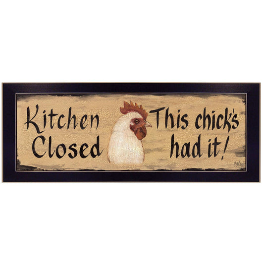 Kitchen Closed Black Framed Print Kitchen Wall Art - Homeroots - Flyclothing LLC