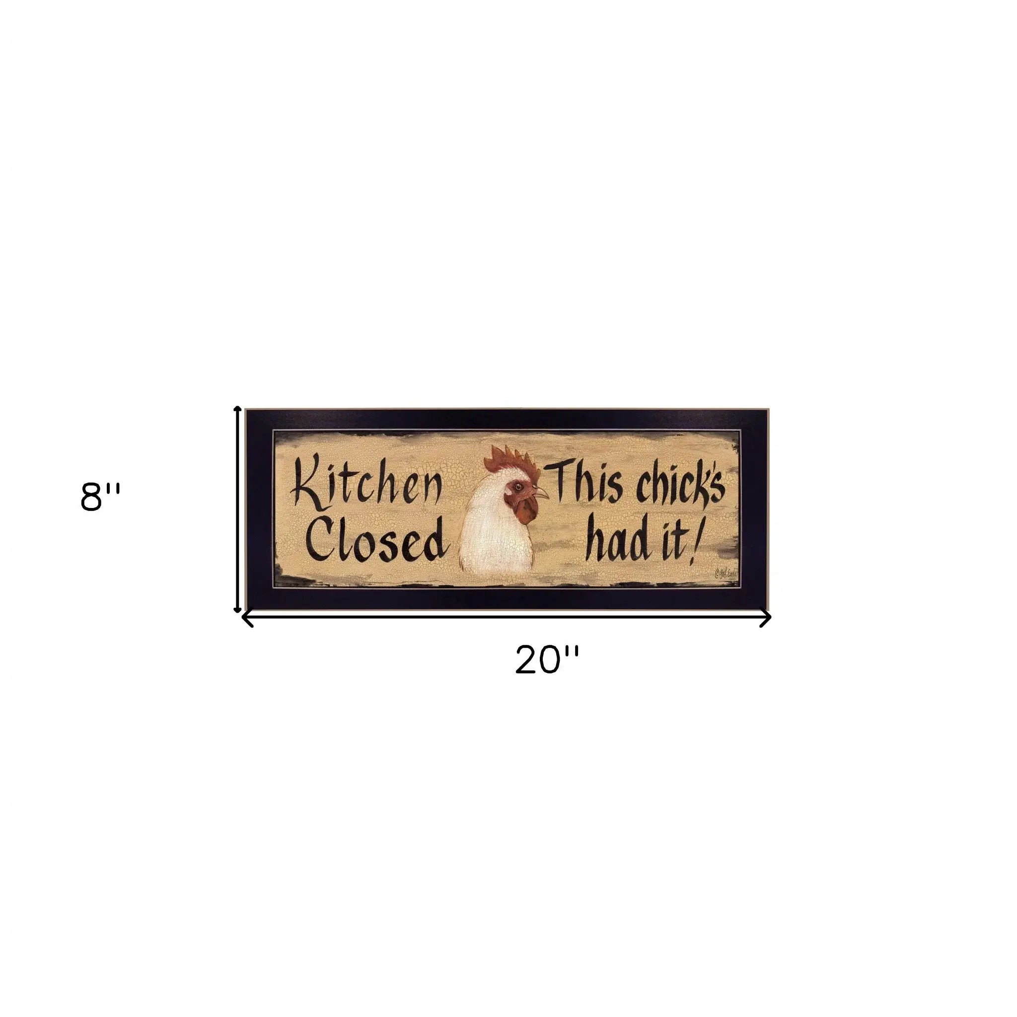 Kitchen Closed Black Framed Print Kitchen Wall Art - Homeroots - Flyclothing LLC