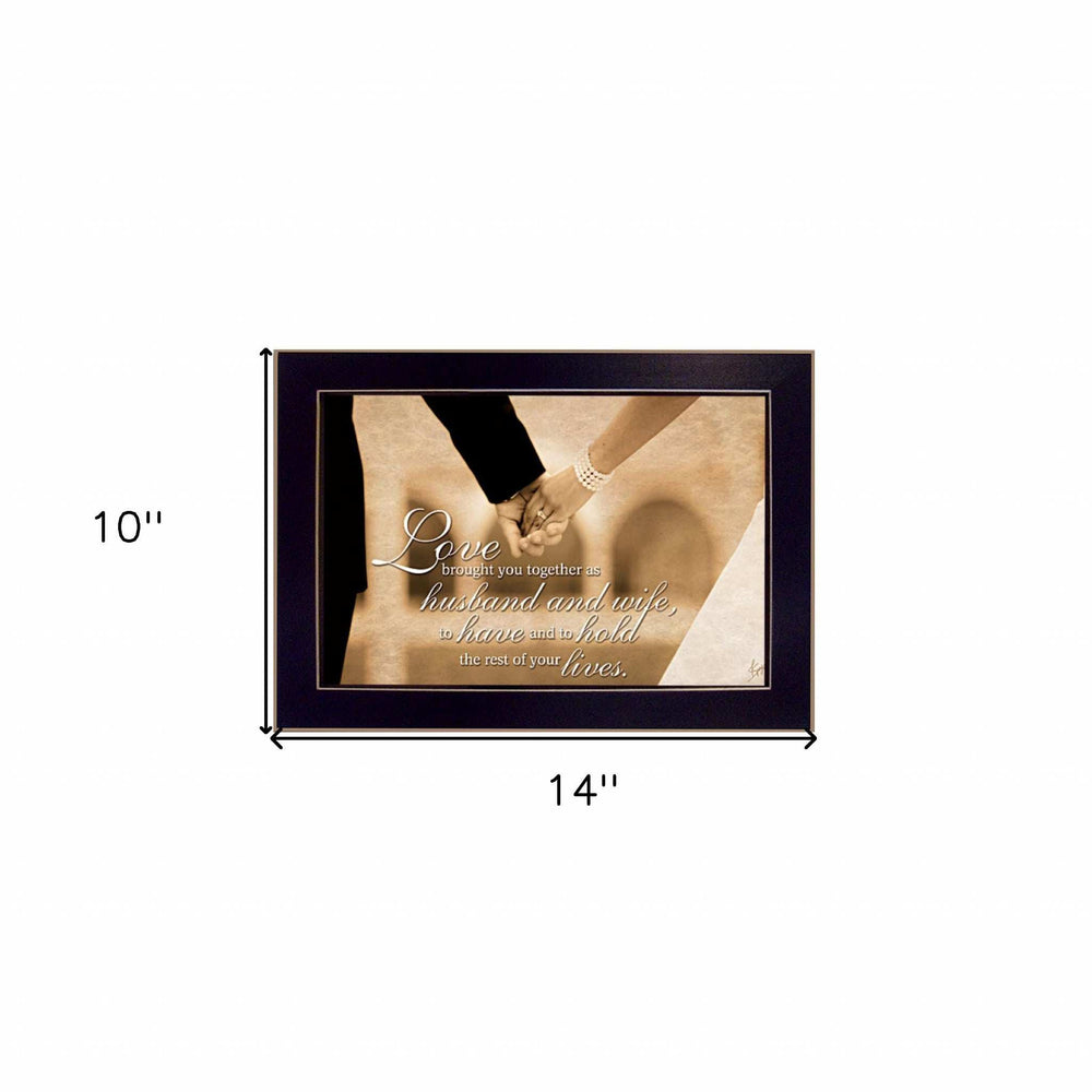To Have and To Hold 1 Black Framed Print Wall Art - Homeroots - Flyclothing LLC