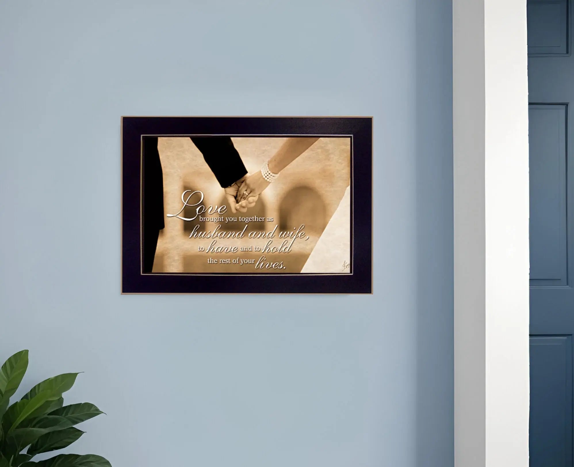 To Have and To Hold 1 Black Framed Print Wall Art - Homeroots - Flyclothing LLC