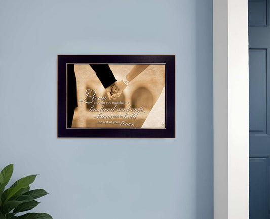 To Have and To Hold 1 Black Framed Print Wall Art - Homeroots - Flyclothing LLC