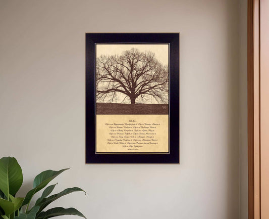 Life Is 1 Black Framed Print Wall Art - Homeroots - Flyclothing LLC