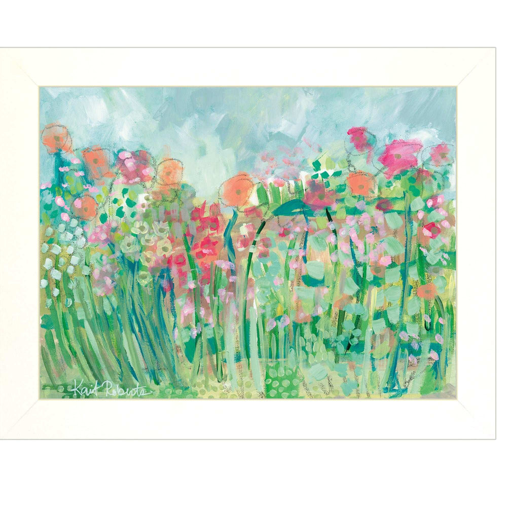 Growing Things I White Framed Print Wall Art - Homeroots - Flyclothing LLC