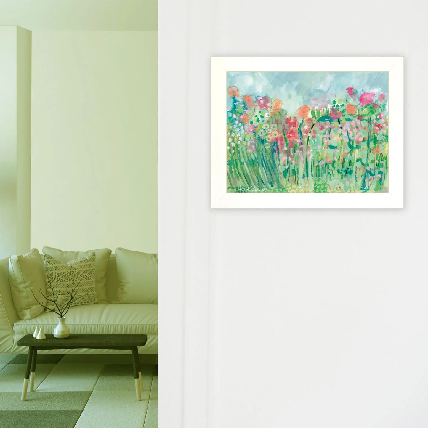 Growing Things I White Framed Print Wall Art - Homeroots - Flyclothing LLC