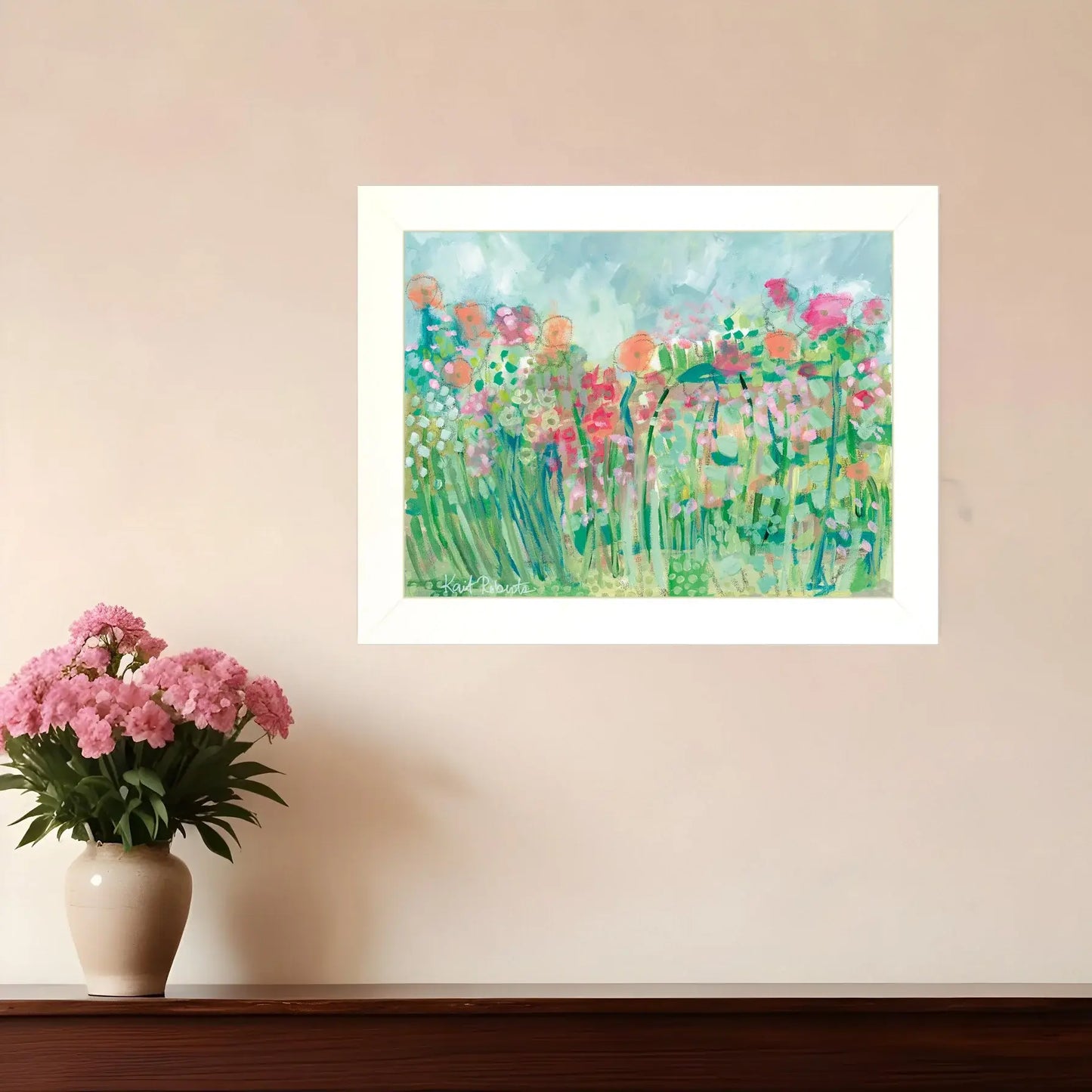 Growing Things I White Framed Print Wall Art - Homeroots - Flyclothing LLC