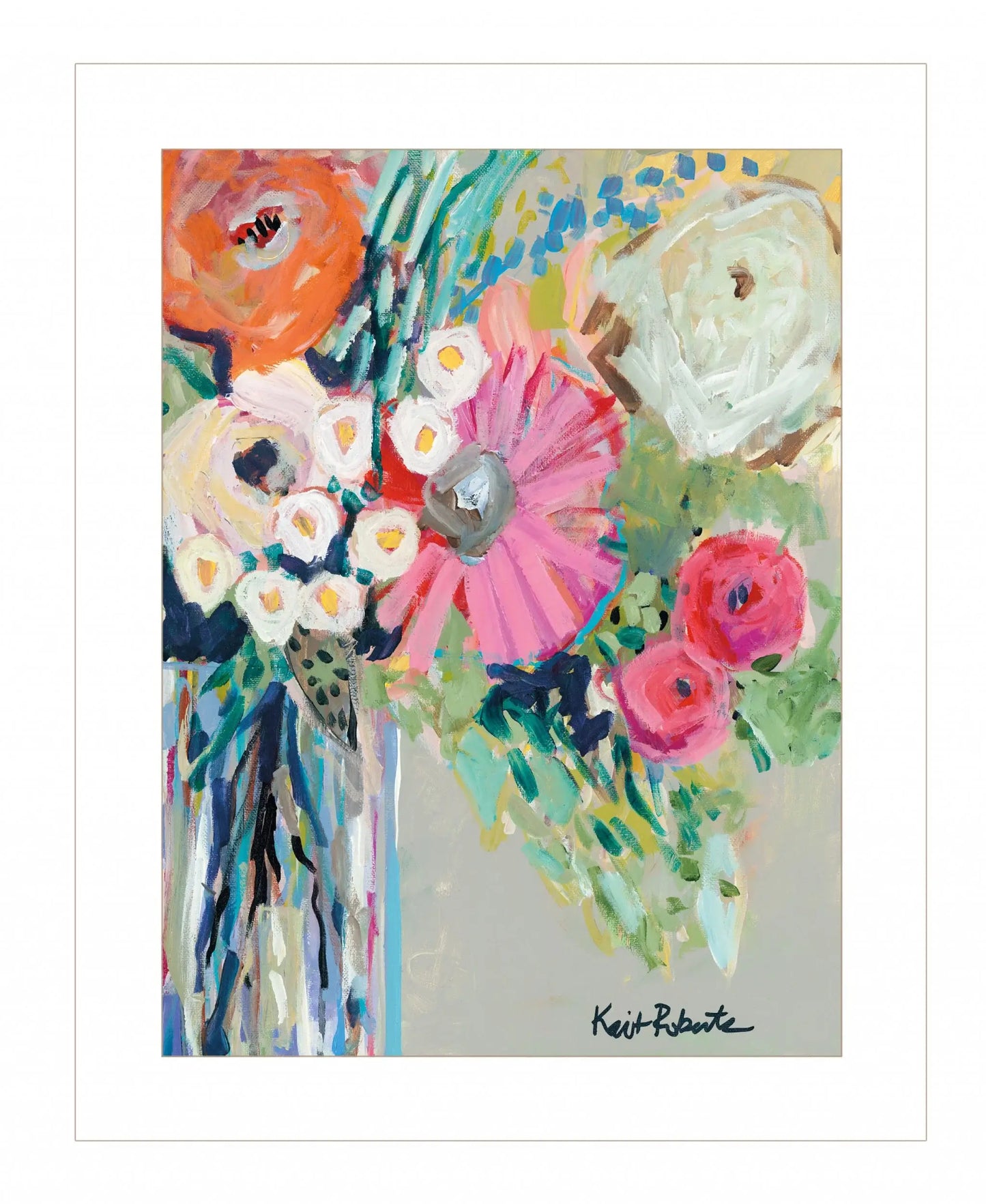 From Mrs Hazels Garden 3 White Framed Print Wall Art - Homeroots - Flyclothing LLC