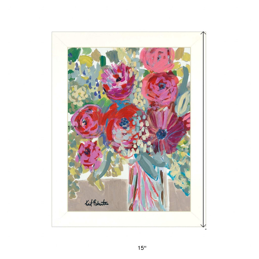 Blooming in the Window Sill White Framed Print Wall Art - Homeroots - Flyclothing LLC