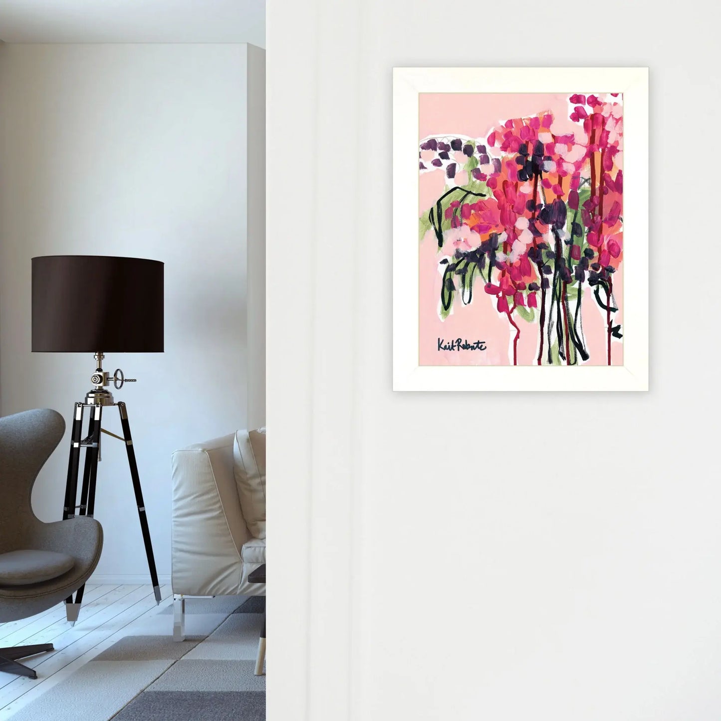Picked in a Field in Maine White Framed Print Wall Art - Homeroots - Flyclothing LLC