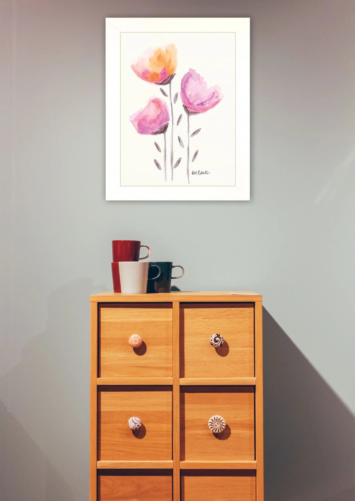 Grow Through It White Framed Print Wall Art - Homeroots - Flyclothing LLC