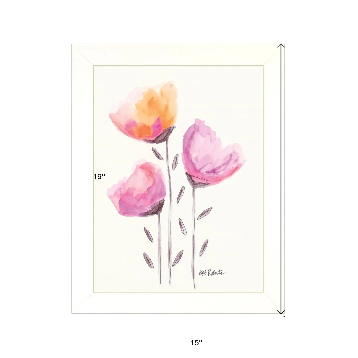 Grow Through It White Framed Print Wall Art - Homeroots - Flyclothing LLC