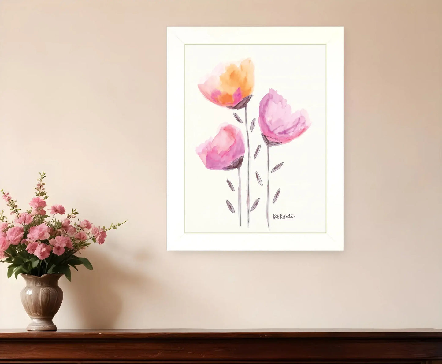 Grow Through It White Framed Print Wall Art - Homeroots - Flyclothing LLC