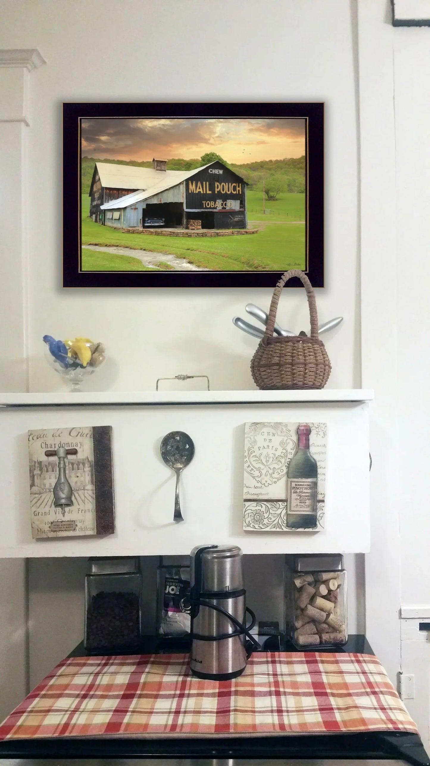Mail Pouch Barn 3 Black Framed Print Wall Art - Homeroots - Flyclothing LLC