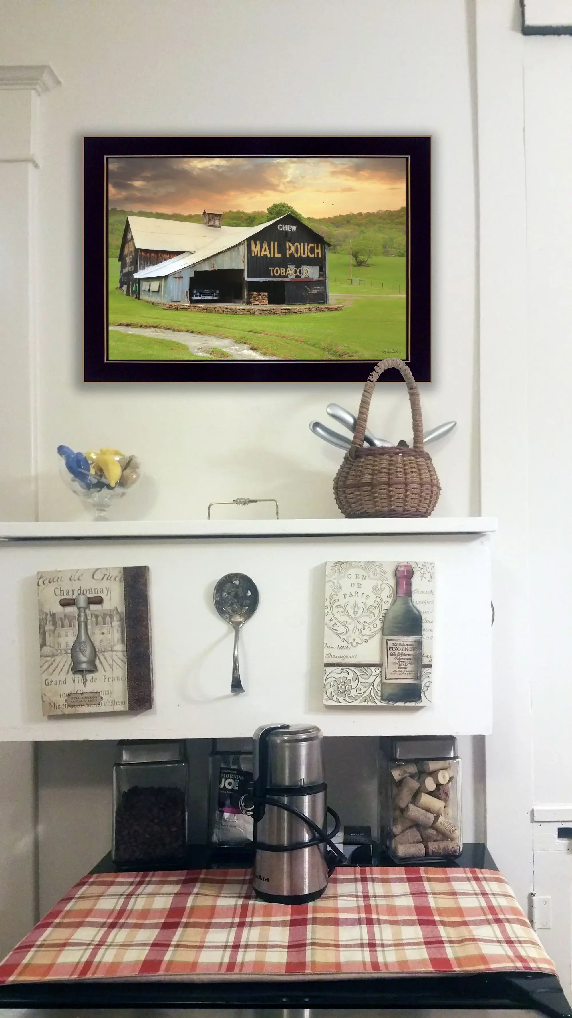 Mail Pouch Barn 3 Black Framed Print Wall Art - Homeroots - Flyclothing LLC
