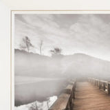 Lake Cherokee Dock I White Framed Print Wall Art - Homeroots - Flyclothing LLC