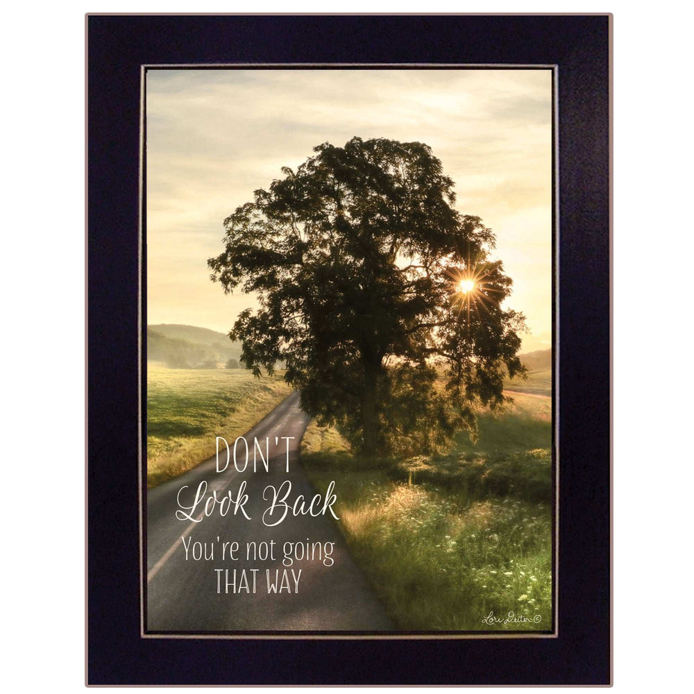 Dont Look Back 1 Black Framed Print Wall Art - Homeroots - Flyclothing LLC