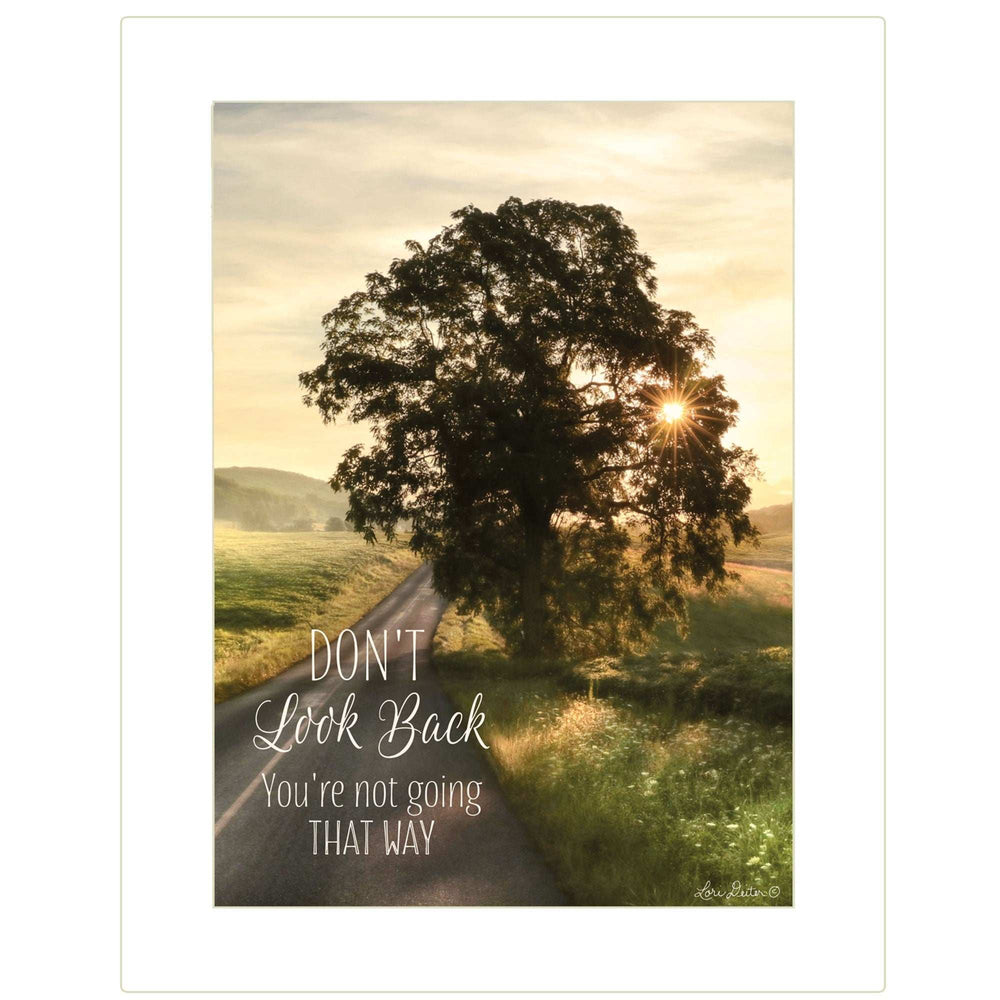 Dont Look Back 2 White Framed Print Wall Art - Homeroots - Flyclothing LLC