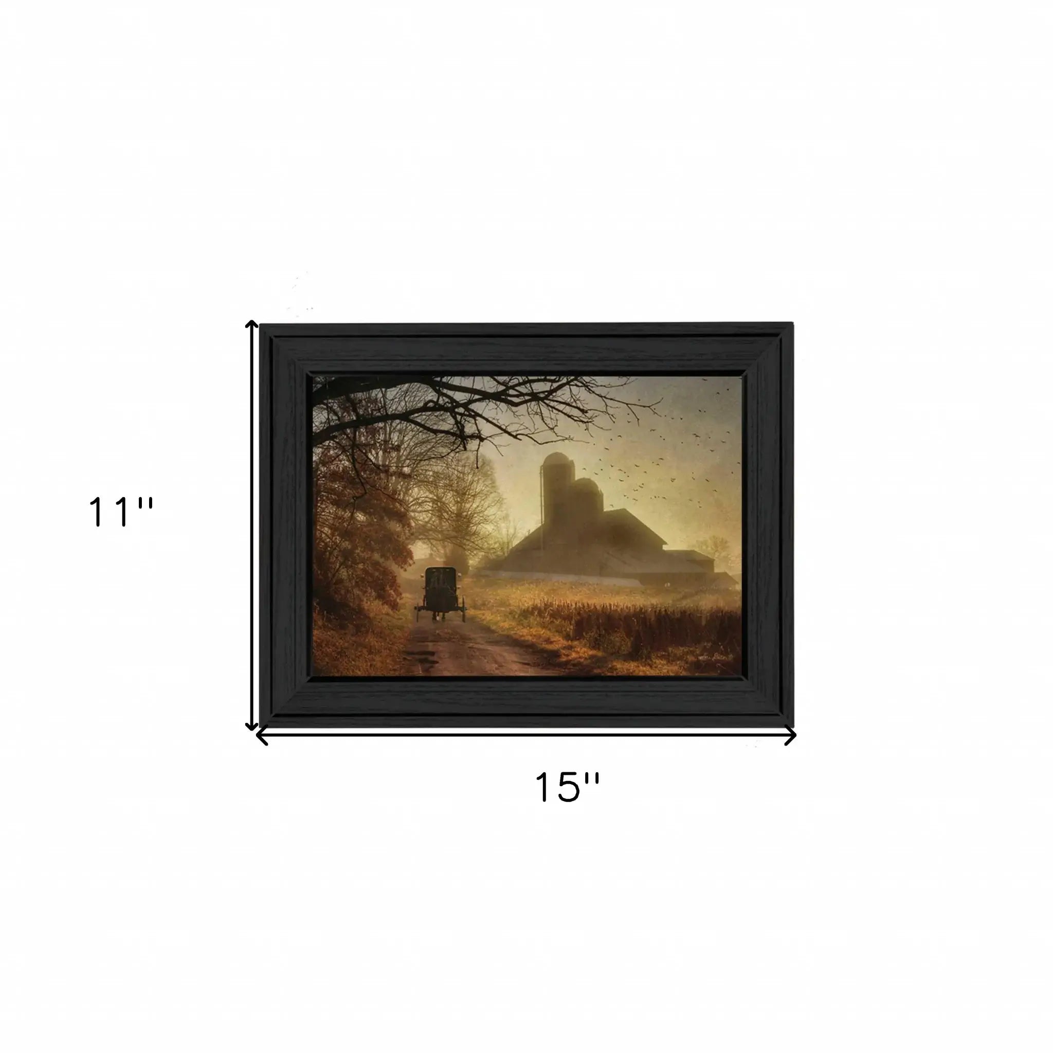 Sunday Morning 1 Black Framed Print Wall Art - Homeroots - Flyclothing LLC