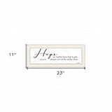 Hope 1 White Framed Print Wall Art - Homeroots - Flyclothing LLC