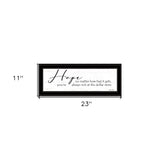 Hope Black Framed Print Wall Art - Homeroots - Flyclothing LLC