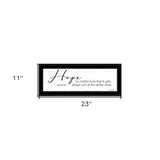 Hope Black Framed Print Wall Art